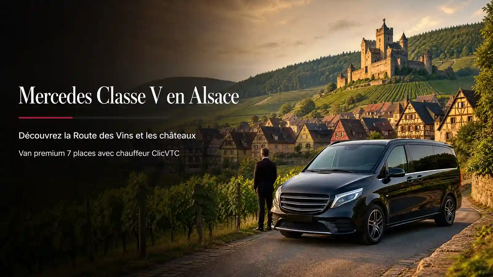 Mercedes Classe V Alsace, Voyage Premium | ClicVTC