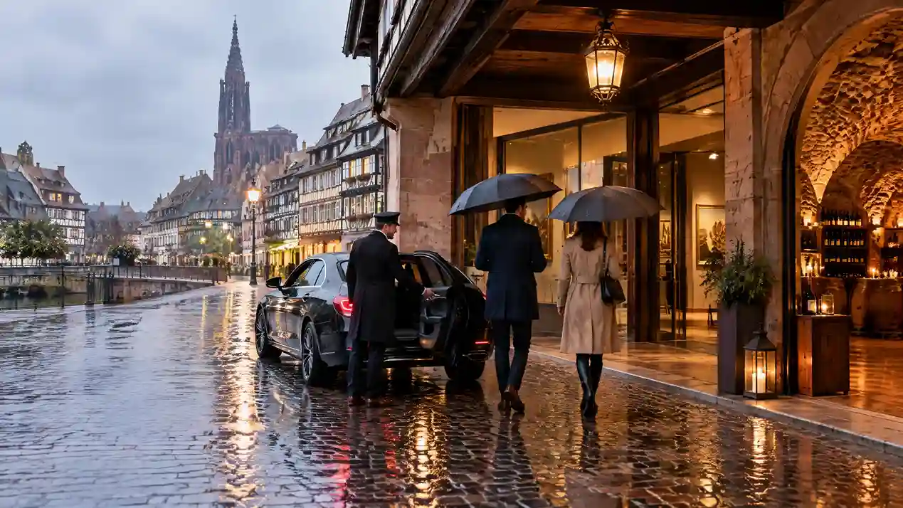 Strasbourg sous la pluie