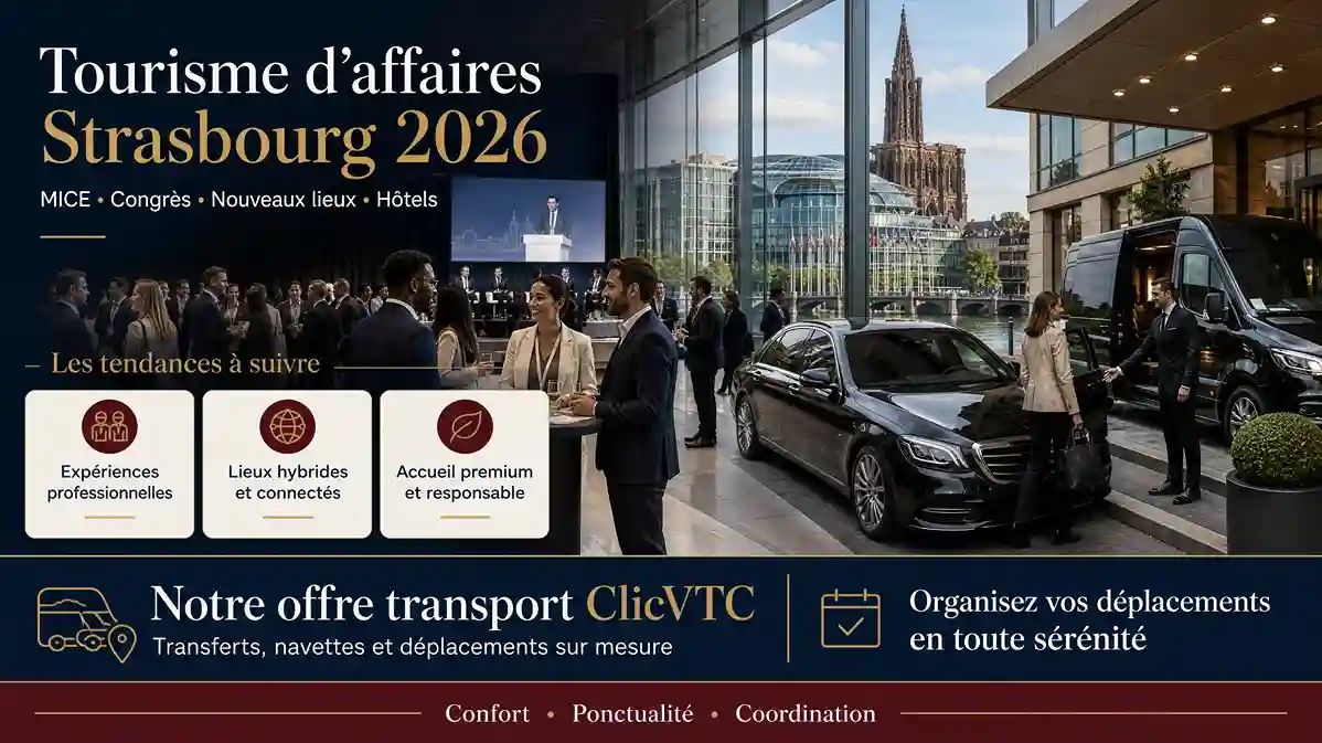 Tourisme d'Affaires Strasbourg 2026 | ClicVTC